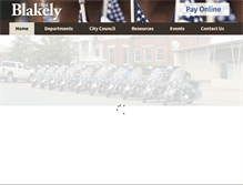 Tablet Screenshot of cityofblakely.net